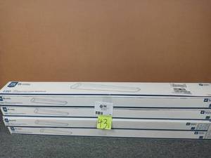 lot 43 image: Contractor Select FMLWL 4 ft. Dimmable 40-Watt 2900 Lumens 4000K White Integrated LED Wrap Light Fixture by Lithonia Lighting open bix never used