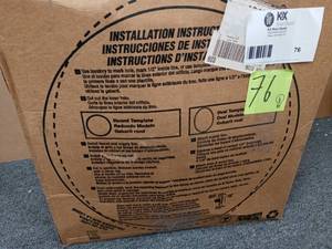 lot 76 image: Laurel Round Drop-In Bathroom Sink in White y Bootz Industries open box  never used