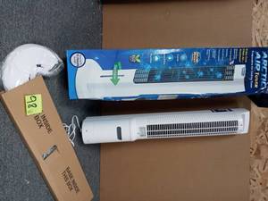 lot 98 image: Arctic Air Evaporative Air Cooler Plastic 1 pk open box never used
