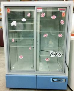 lot 1 image: WOW ONE JUST SOLD ONLINE FOR $2500 - THERMO REVCO DOUBLE SELF CLOSING DOORS 4°C LABORATORY COMMERCIAL GRADE REFRIGERATOR - REL4504A22 - EXCELLENT WORKING CONDITION COMES WITH ORIGINAL OPERATION MANUAL 57x34x78