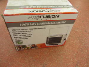 lot 5 image: Profusion garage heater, 5000W hang...