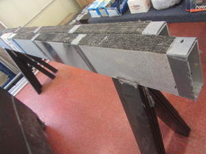 lot 23 image: Pair aluminum sawhorses 97Lx37H...