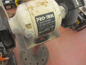 lot 41 image: ProTech 6 bench grinder on stand w...