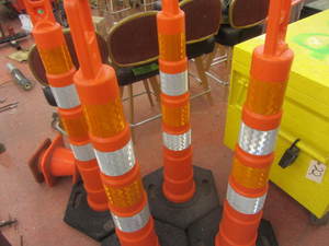 lot 44 image: Orange pylons, four new...