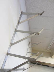 lot 148 image: Wall shelving, buyer will need to r...