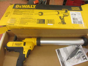 lot 102 image: DeWalt cordless sausage adhesive gu...