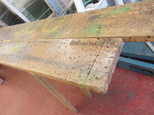 lot 114 image: Sawhorses, pair 165x9x365...