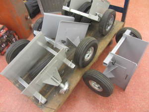 lot 117 image: Strongway dollies, three with pneum...