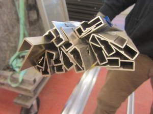 lot 129 image: Mirror trim, brushed nickel, 26 pie...