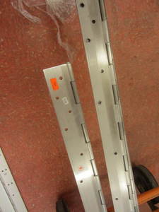 lot 137 image: Barrel hinges, stainless steel thr...