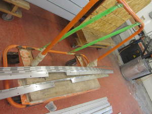 lot 138 image: Drywall cart, hard rubber tires...