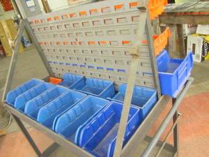 lot 151 image: Shop cart - metal, with hardware bi...