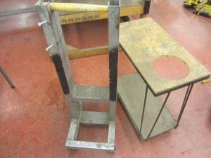 lot 78 image: Aluminum reel cart for 9 rolls of ...