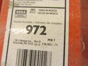 lot 82 image: Keller Pro 16ft fiberglass ladder, ...
