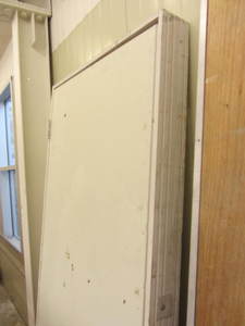 lot 164 image: Steel insulated door with jamb, 32...