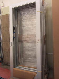 lot 168 image: Pair commercial doors, 36x84 medi...