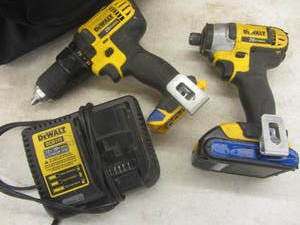 lot 191 image: DeWalt tool kit 14 impact, 12 ...