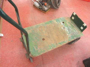 lot 199 image: Cart with hard rubber tires, 39x14...