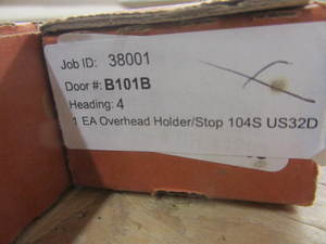 lot 215 image: Overhead stops, qty 7...
