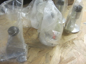 lot 248 image: Door stops, wall mount, two styles...
