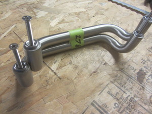 lot 278 image: Brushed stainless steel 10 offset ...