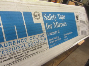lot 296 image: Safety tape for mirrors, 24 near f...