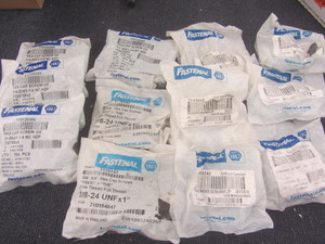 lot 322 image: Fastenal nuts, washers & screws...