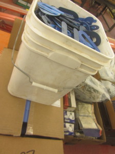 lot 327 image: Shims 116, box & pail...