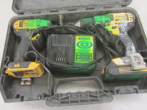 lot 338 image: DeWalt tools 12 drill, 14 impa...