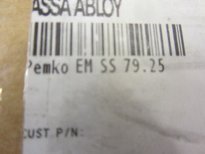lot 371 image: Continuous hinge Pemko SS 79...