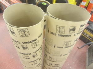 lot 381 image: Concrete forming tubes, 12, qty 2...