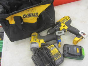lot 185 image: DeWalt 20V Max tool set 14 impac...