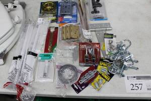 Springs, U-Clamps, Braces, Plastic Stem Casters, Door Hinges, Brackets, Hardware, HingesLatches