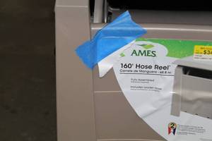 Ames 100 Garden Hose Reel , Garden Hoses (x3)