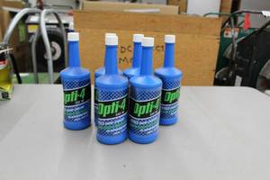 Lot of (6) Opti-4 SAE 30 4-Cycle Engine Lube  20oz. Plastic Bottle