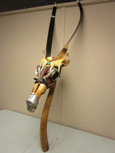 lot 301 image: TAXIDERMY-LIKE WALL ARTSCULPTURE, MADE OF SPORTING GOODS AND HOUSEHOLD ITEMS, SIGNED, NUMBERED