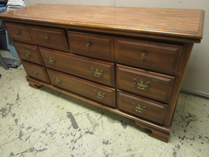 lot 319 image: BASSETT SOLID WOOD DRESSER