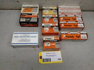 Assorted Finish Nails & Staples...
