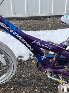 lot 1 image: Schwinn Deelite Bicycle 20 Wheels