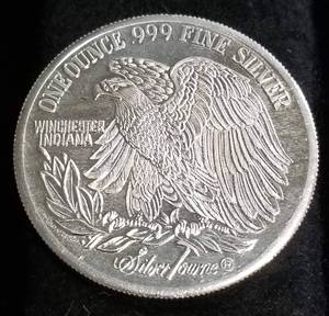 1 TROY OZ. .999 FINE SILVER SAINT GAUDENS DESIGN