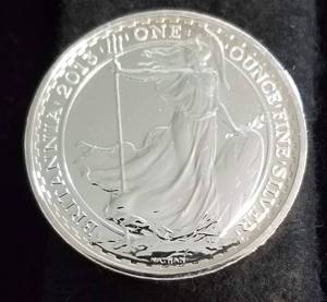 2013 SILVER BRITTANIA 1 TROY OZ .999 FINE SILVER
