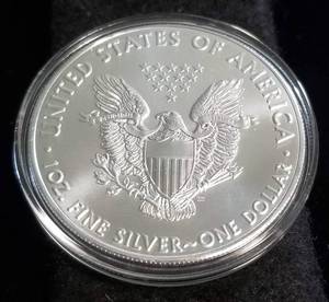 2020 AMERICAN SILVER EAGLE 1 TROY OZ. .999 FINE SILVER IN AIRTITE