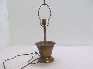 Antique brass lamp