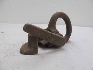 Antique cast iron pipe holder
