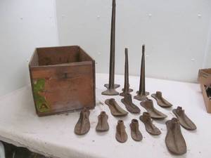 Vintage cast iron shoe forms