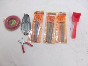 trimmer string, hole puncher, spear head
