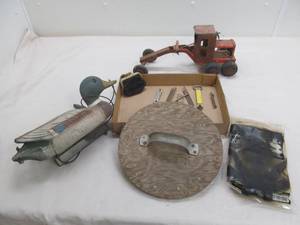 Vintage bottle openers, coin purse, etc