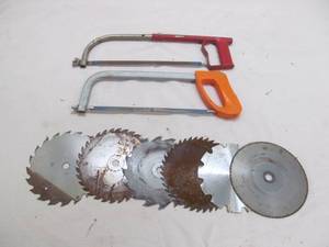 Hacksaw, saw blades