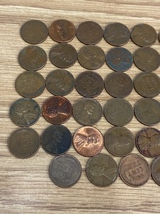 Lot Of (50) Assorted Wheat Cents