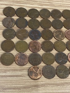 Lot Of (50) Assorted Wheat Cents